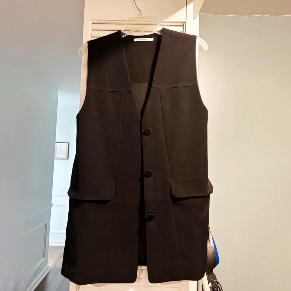 T Alexander Wang vest dress size 0 black